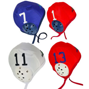 Water polo caps with ear pads